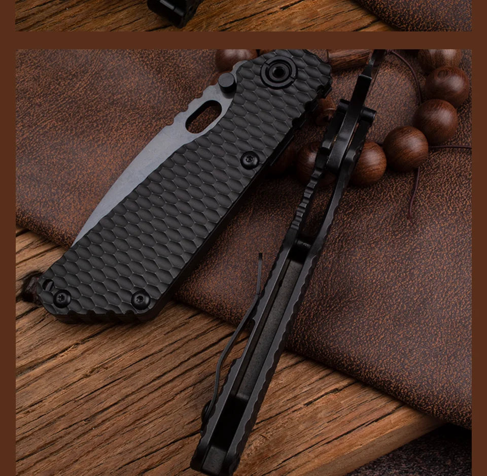 Titanium Handle, Folding Pocket Knife