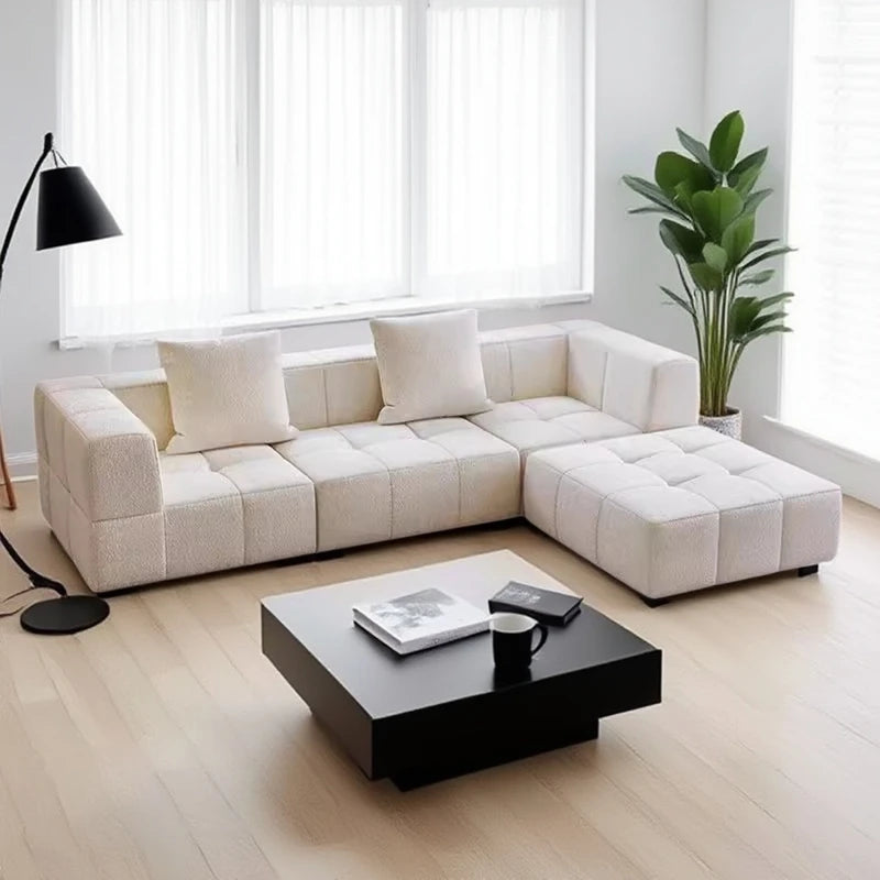 Customizable Fabric Living Room, Marshmallow Sofa