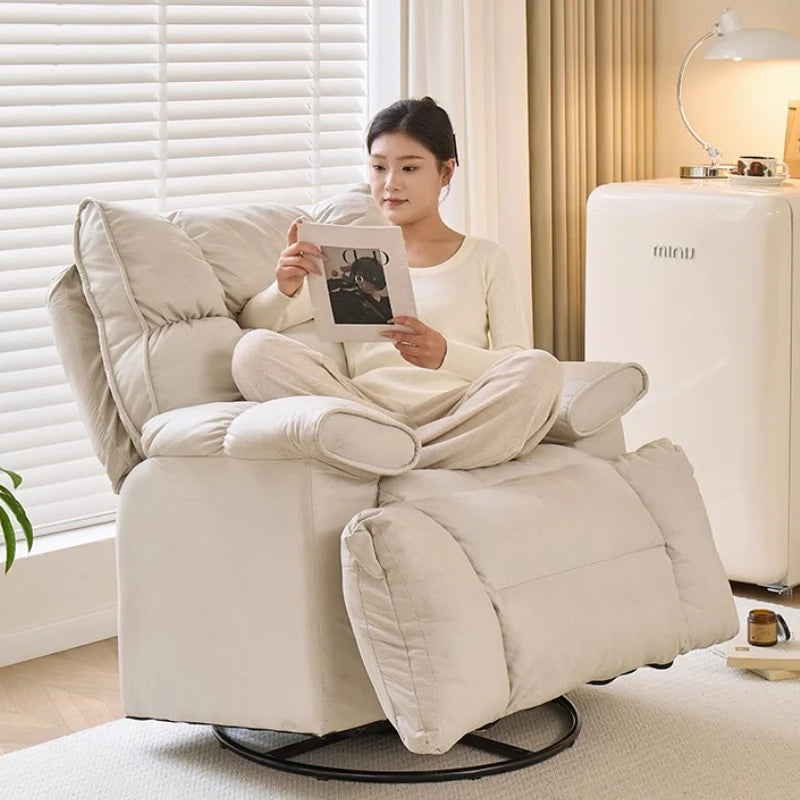 Leather Sofa Lounge Armchair Living Room Recliner