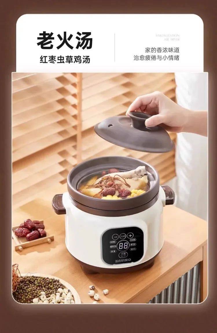 110V Electric Clay Pot Slow Cooker