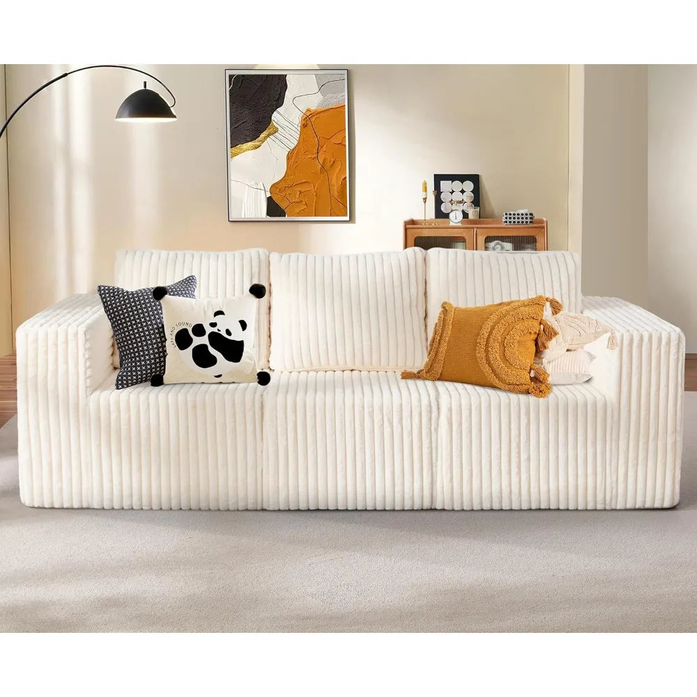 3-Seater Modular Couch, Deep Seat, Pillows