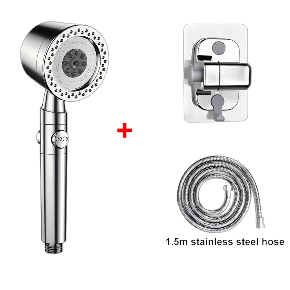 5 Modes Spray, Filter Shower Head, High Flow