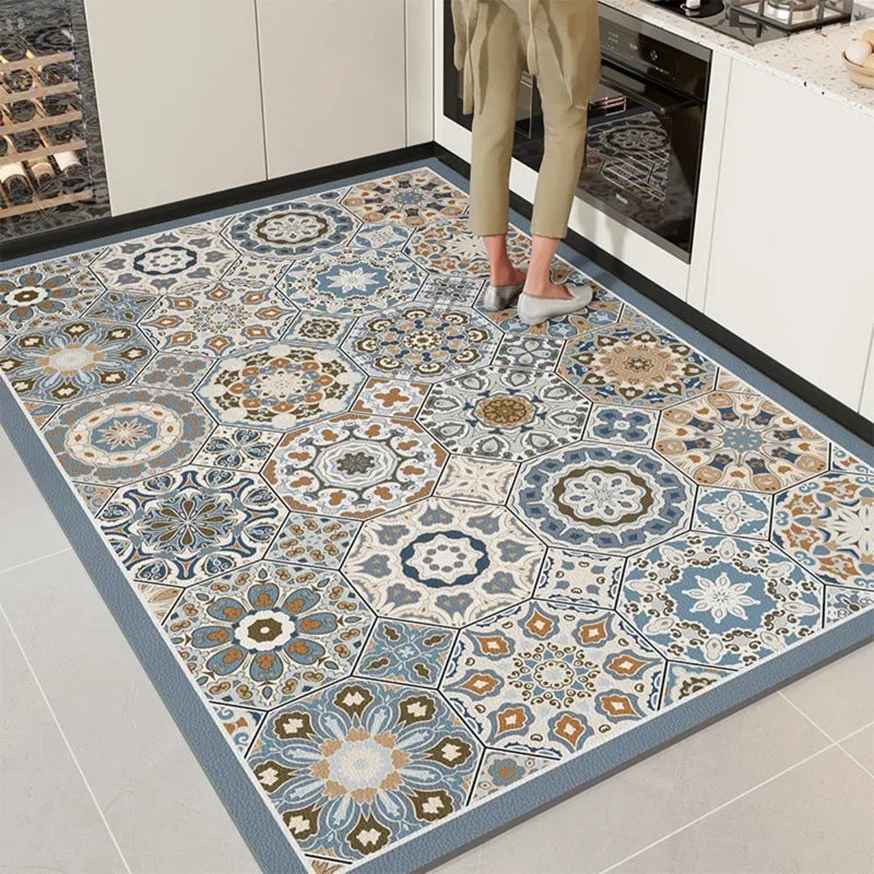 Waterproof, Oil-proof, Non-slip Floor Mats, Area Rugs