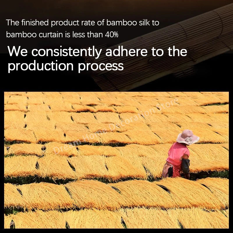 Bamboo Curtain Decoration, Various Patterns, Sizes