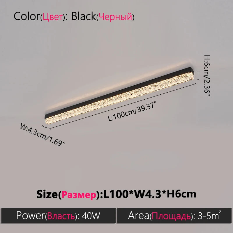 Ceiling Light Long Lamp, Dressing Room, Foyer