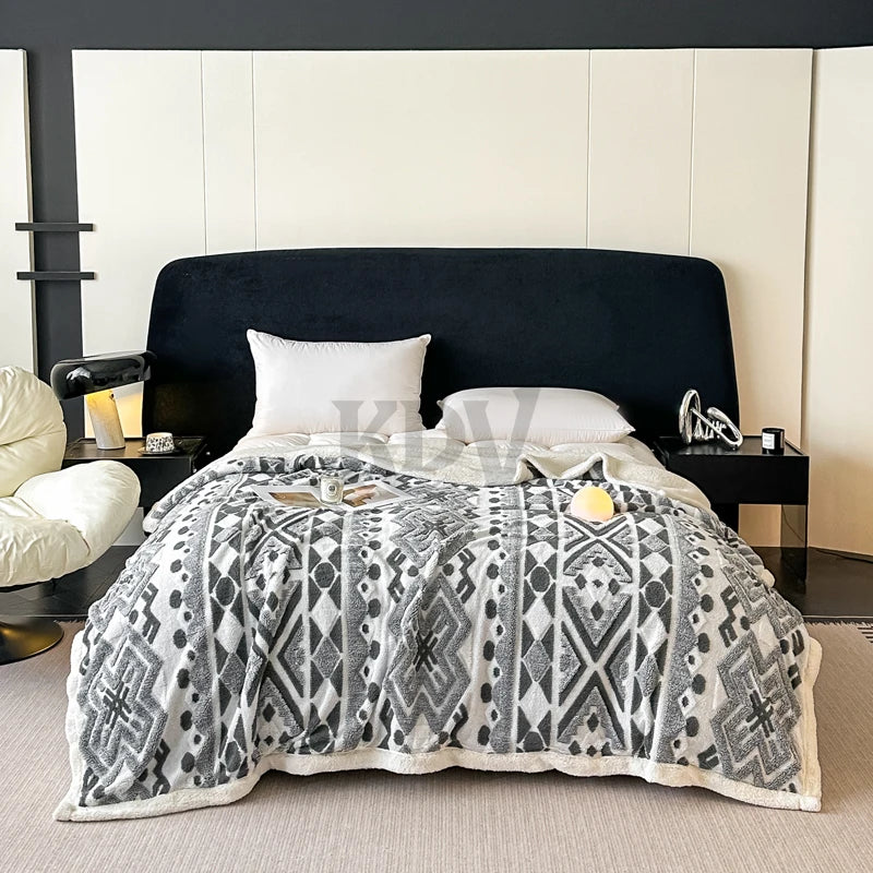 Fleece Blanket, Artificial Wool, Various Colors, Sizes