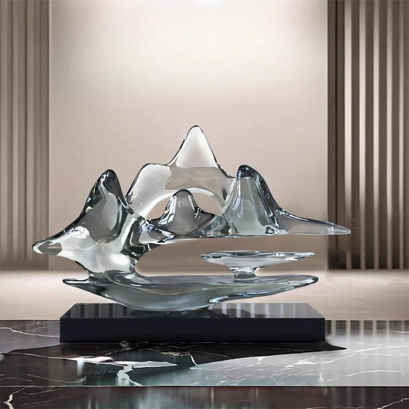 Transparent Resin Statue Decoration, Two Sizes