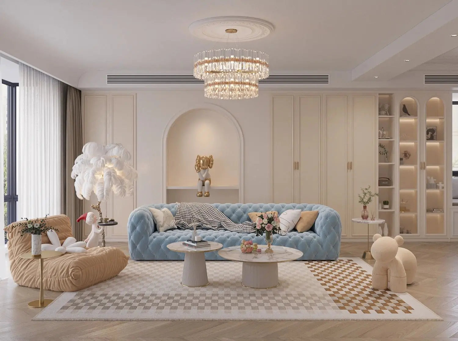 Living Room Sofas Set