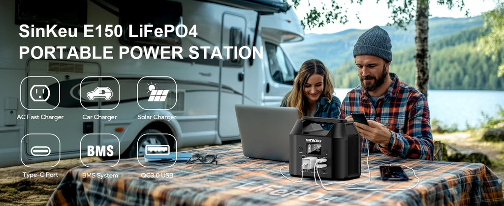 150W Power Bank with AC 110V, Camping/Home/RV