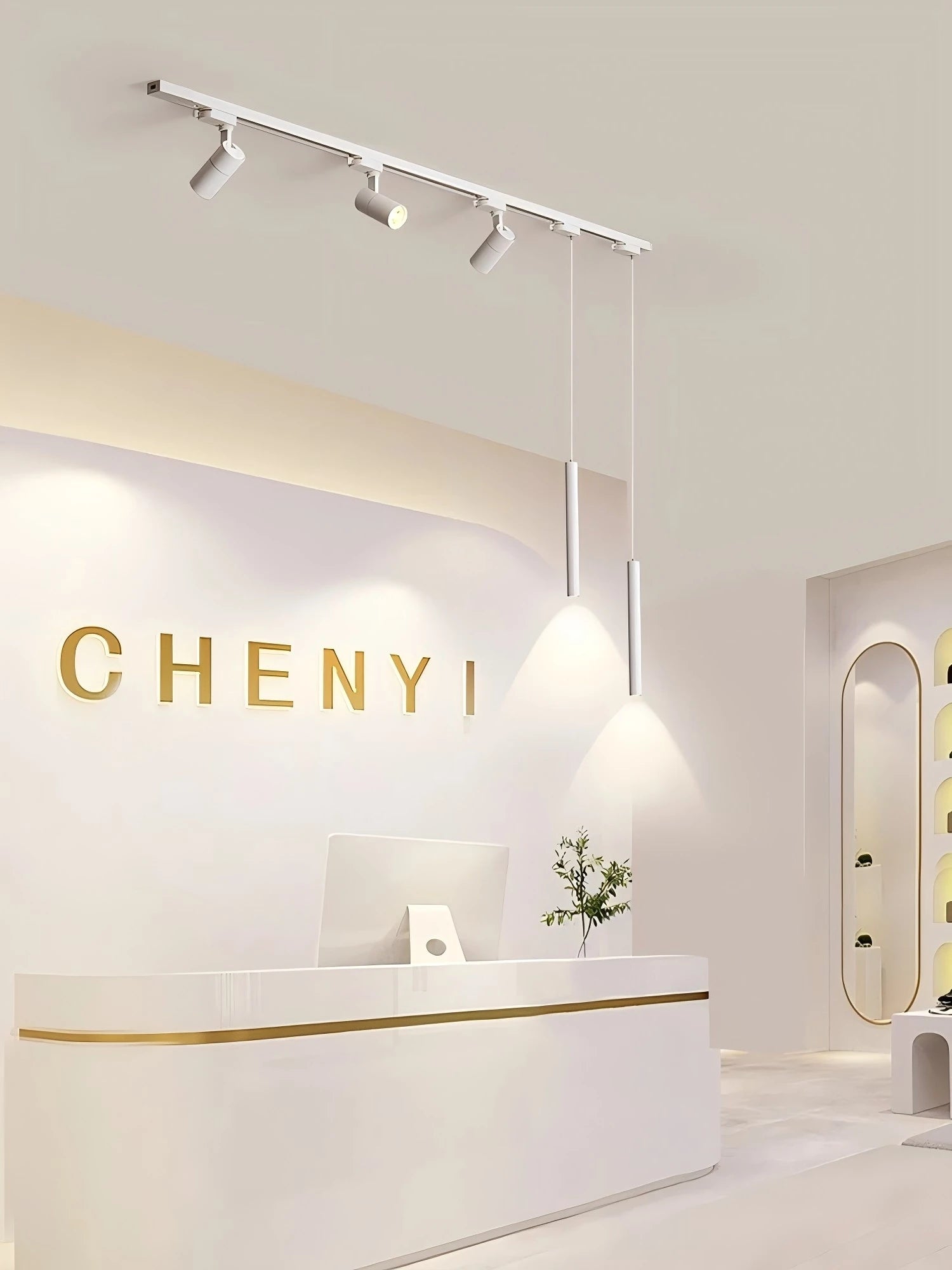 Surface mounted track lights, spotlights, LED, Hanging