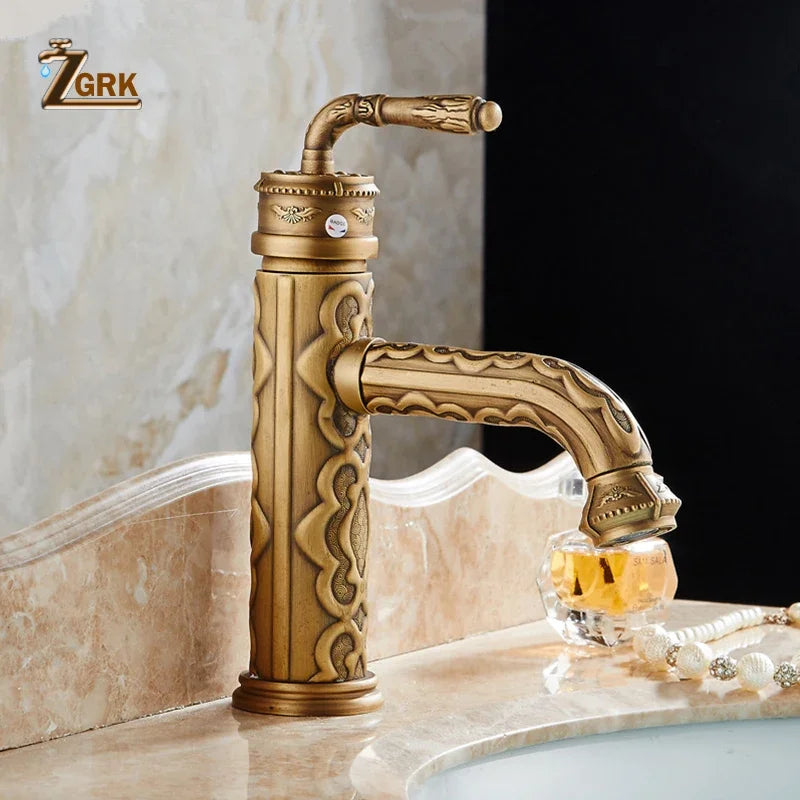Basin Faucets Solid Brass Bathroom Faucet Single Handle