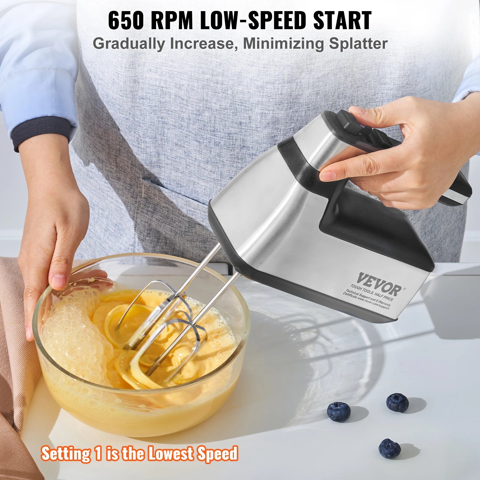 Cordless Variable Speed Hand Mixer