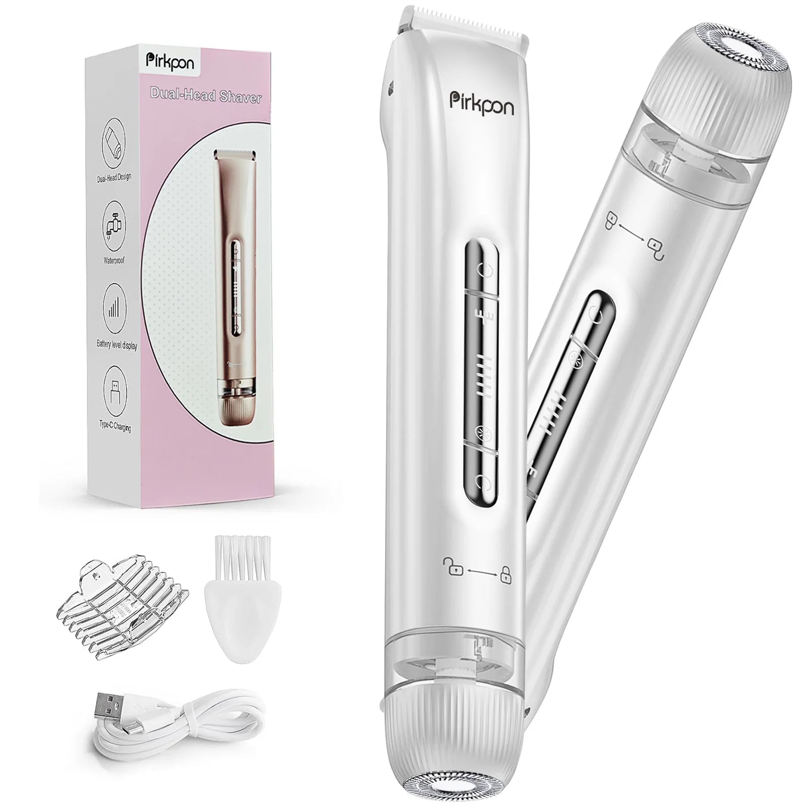 Rechargeable Dual-Head Shaver Women Hair Remover