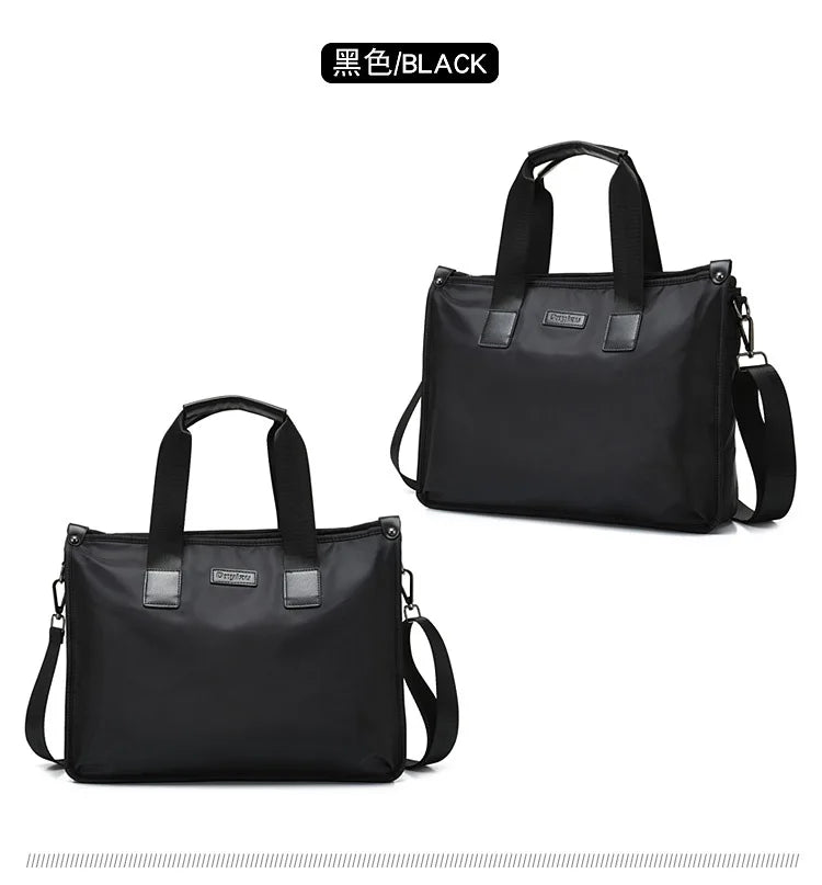 Business Briefcase Polyester Laptop Crossbody Bag