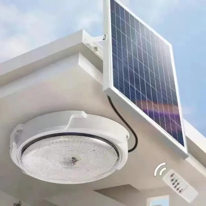 Solar Ceiling Light, Outdoor Indoor, Remote Control