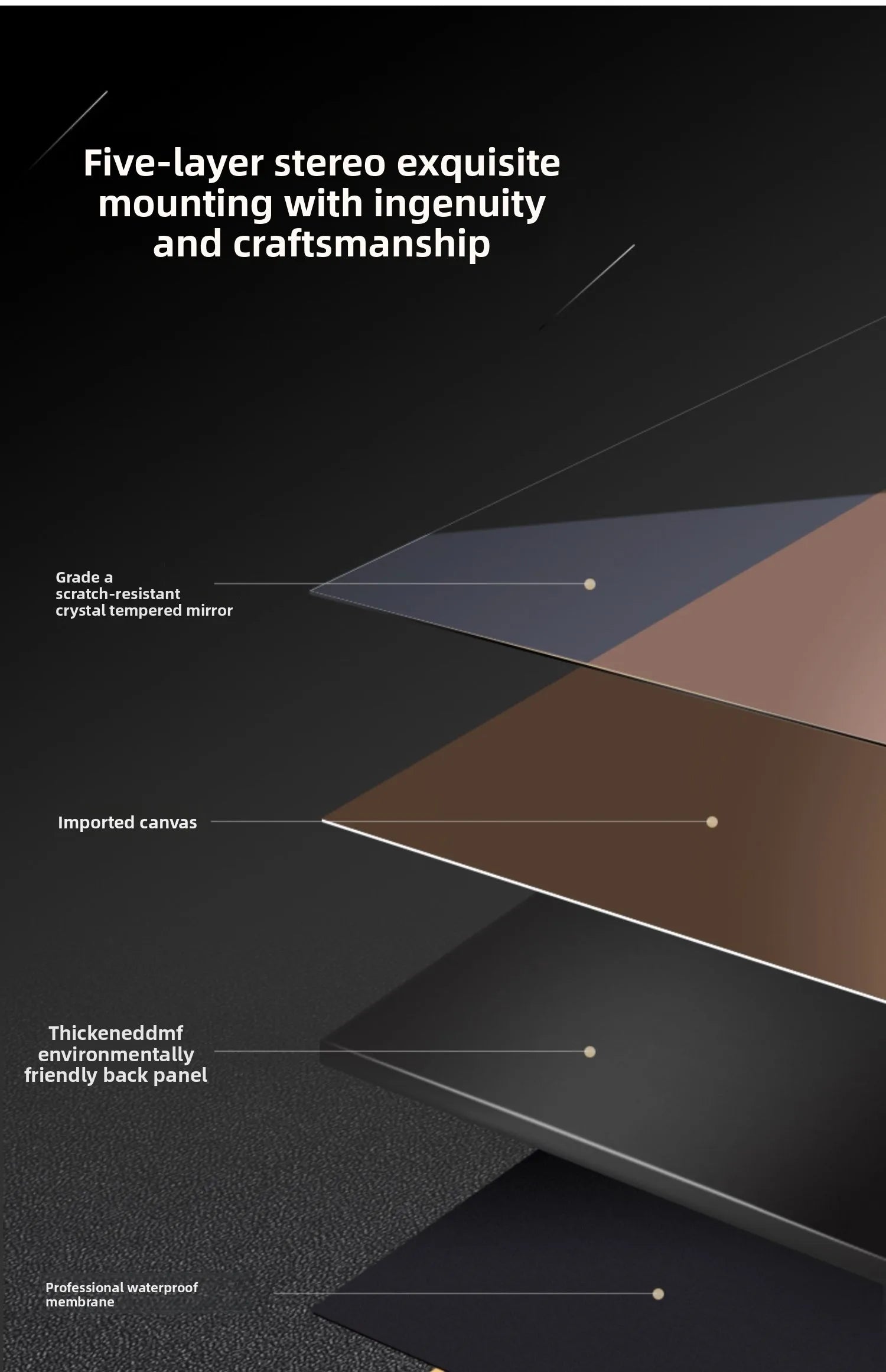 Abstract Line, Led Light, Hanging Mural Wall Lamp