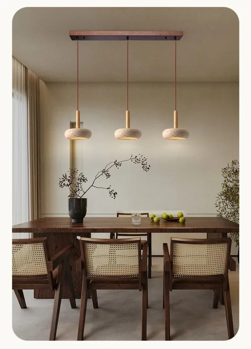 Stone Pendant LED Lamps, Bedroom, Bathroom, Dining Room
