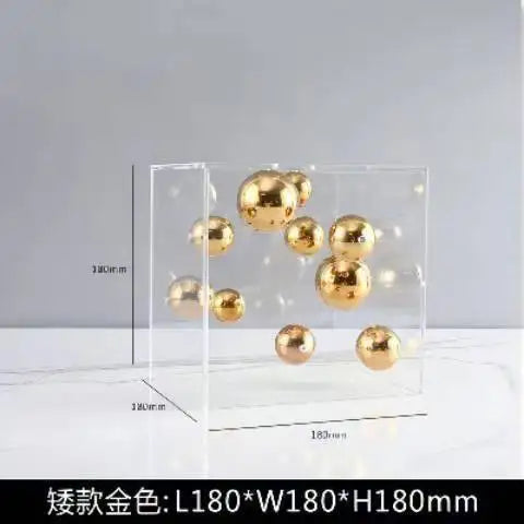 Acrylic Cover Sphere Decoration, Living Room Home Decor