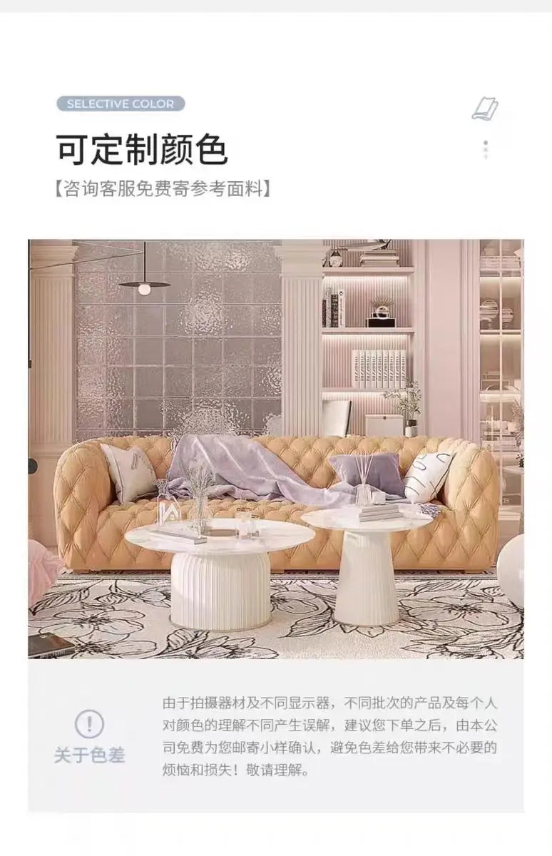 Living Room Sofa Modern Luxury White