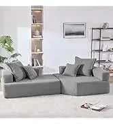 Loveseat Sofa. Beige, Grey, Emerald, Blackberry
