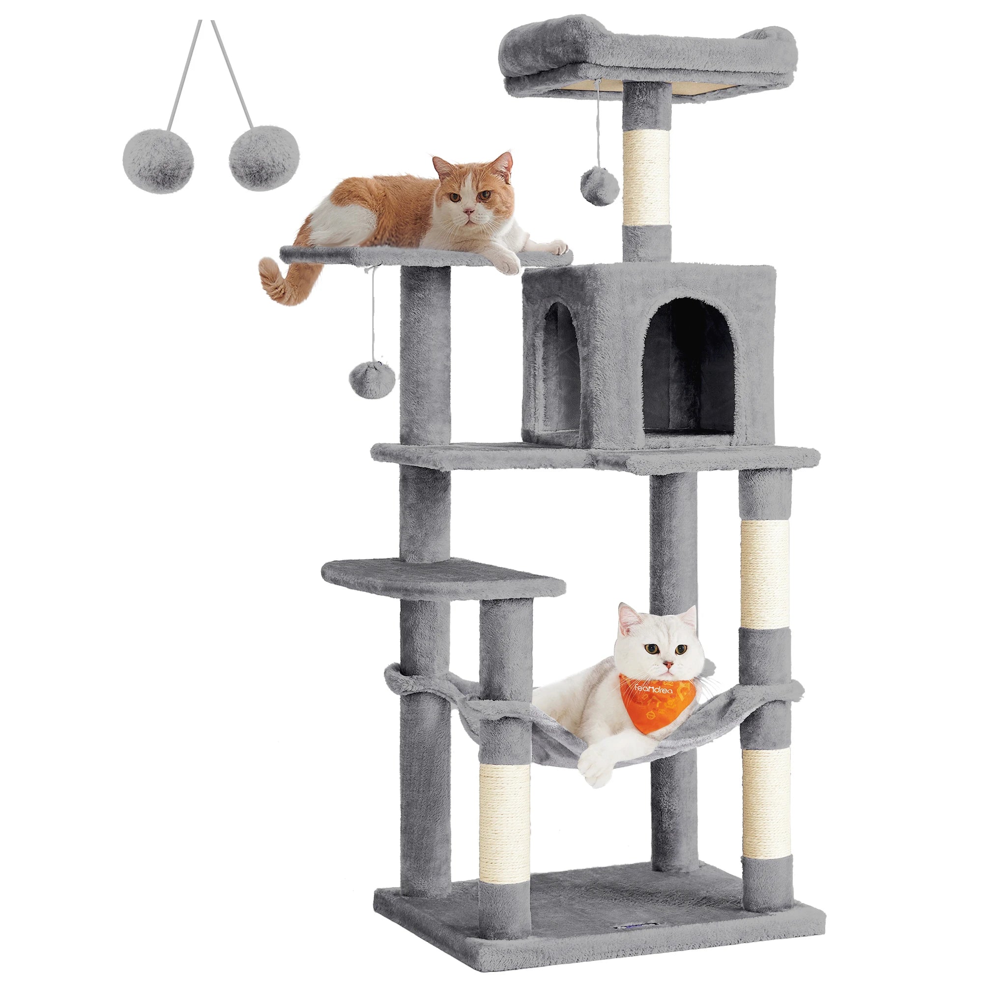 56.3-Inch Cat Tower for Indoor Cats