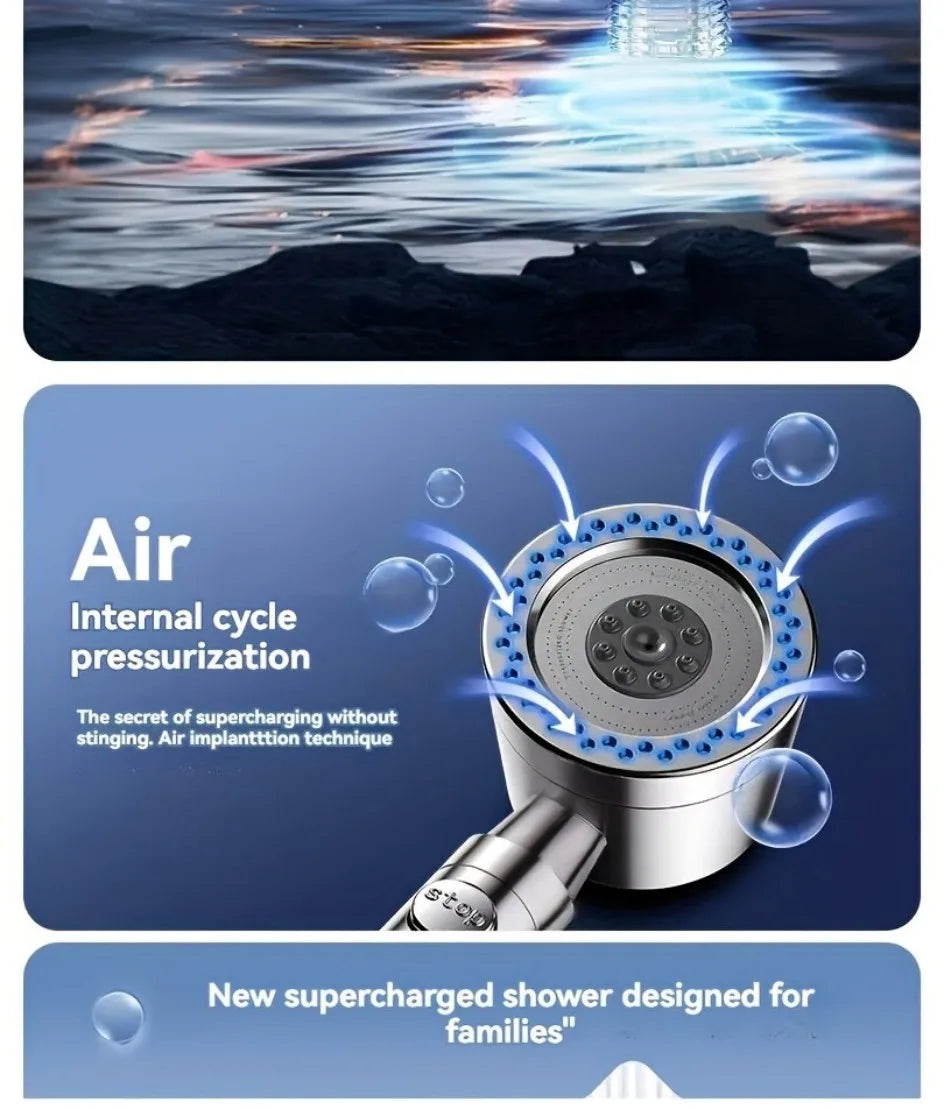 5 Modes Spray, Filter Shower Head, High Flow