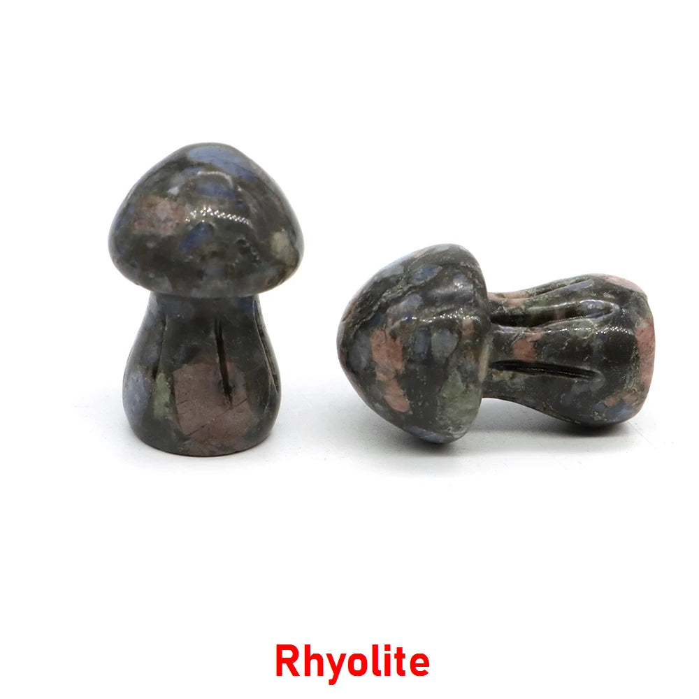 1.5" Crystal Mushroom Mineral Healing Home Decoration