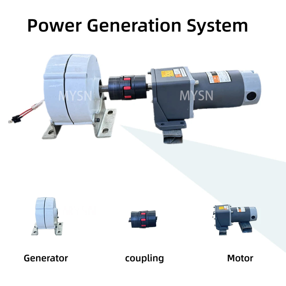 2KW-7KW, 12V-48V Generator With DC Motor