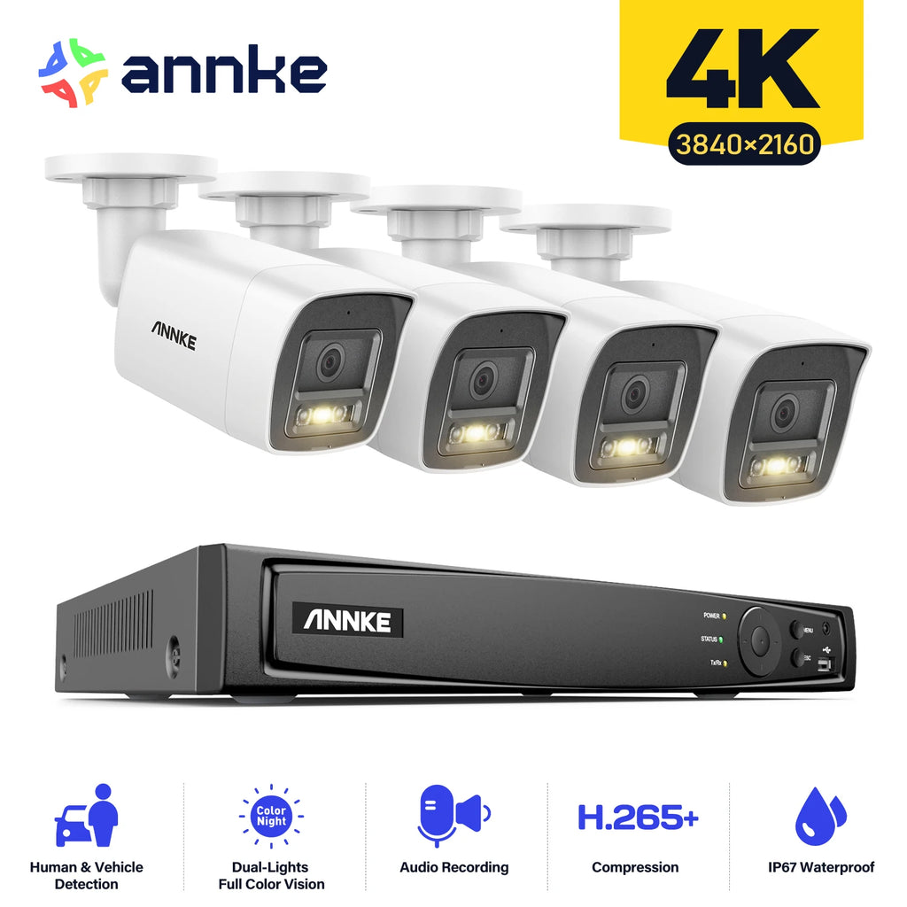 Video Surveillance System CCTV 2-Way Audio Recording