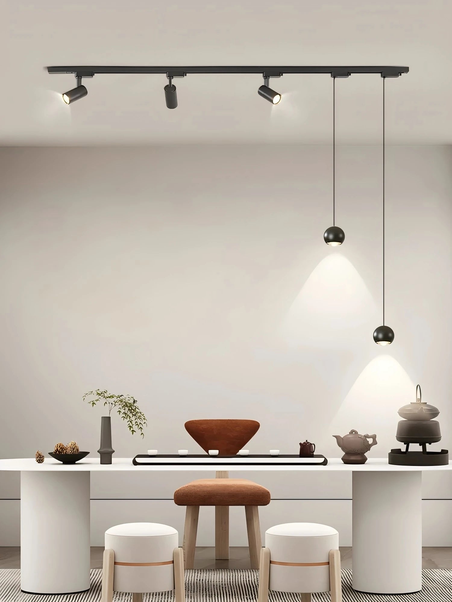 Surface mounted track lights, spotlights, LED, Hanging