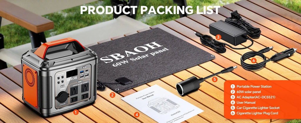 300W Camping Solar Generator, Solar Panel