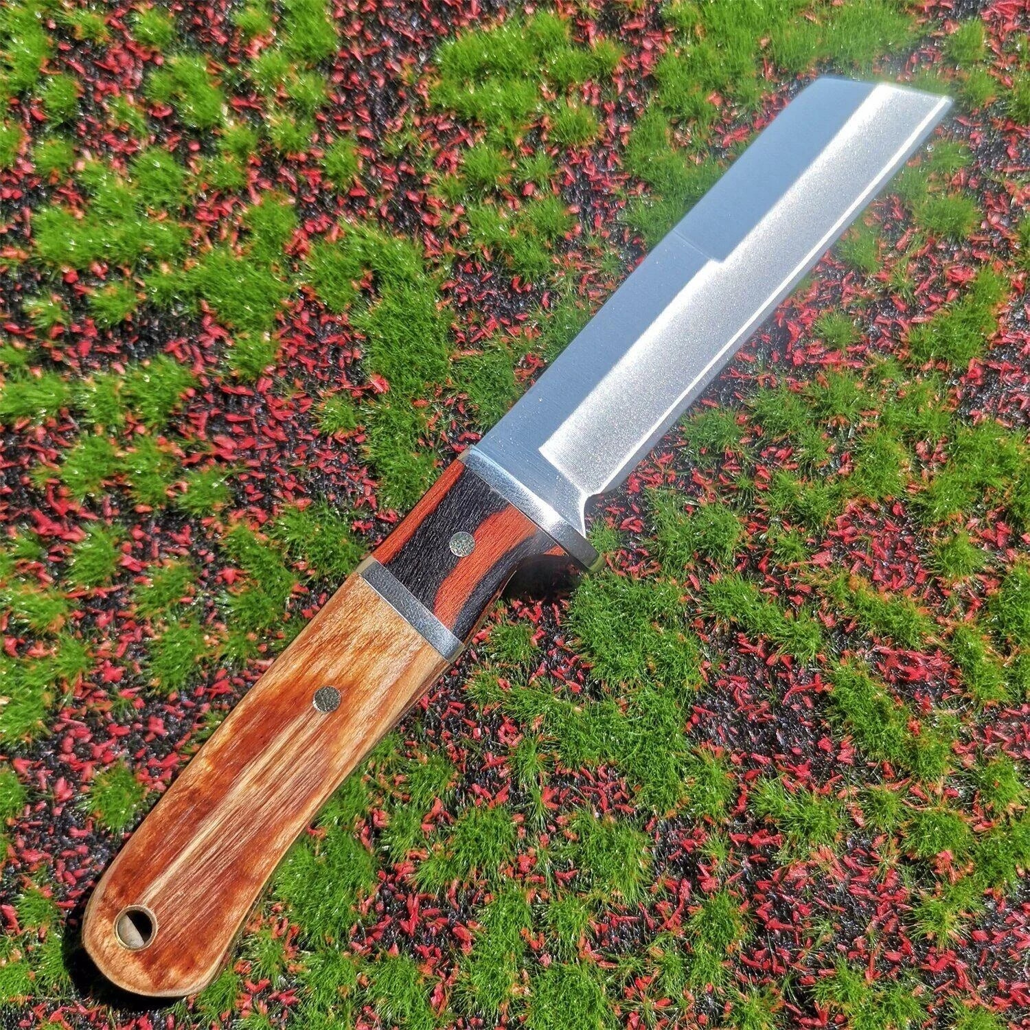 Stainless Steel Straight Knife, Sheath