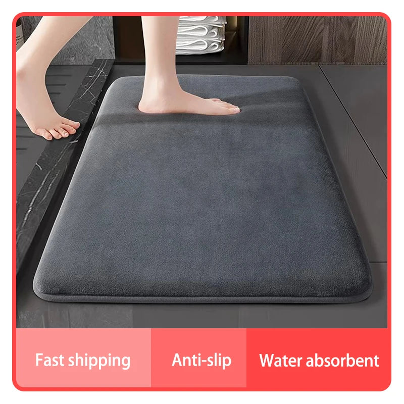 super absorbent bath mat, anti slip, door mat