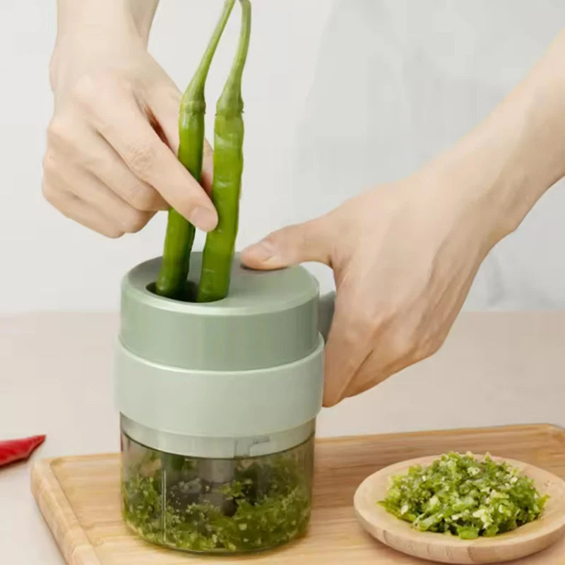 Wireless Electric Garlic Masher. Food Chopper. Meat Grinder