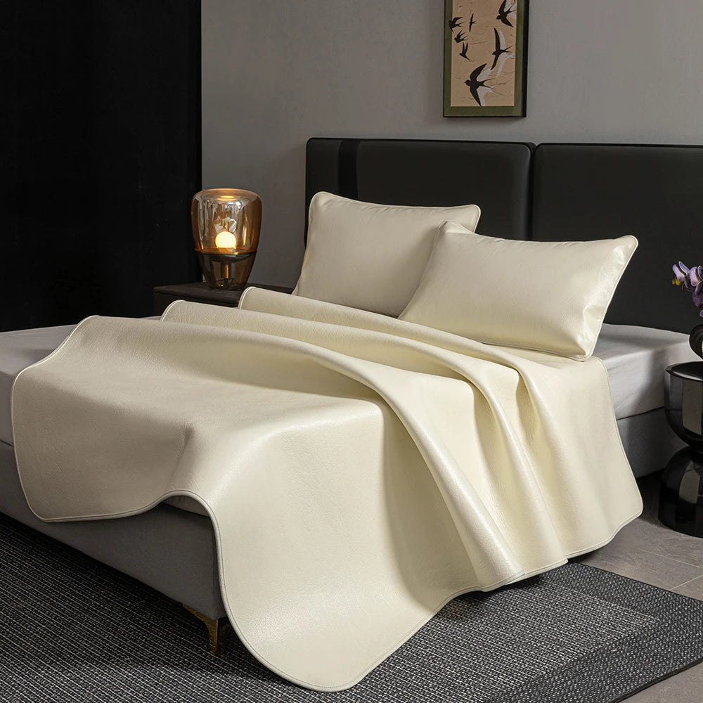 Water Buffalo Cowhide Mattress Topper, 2 Pillowcases