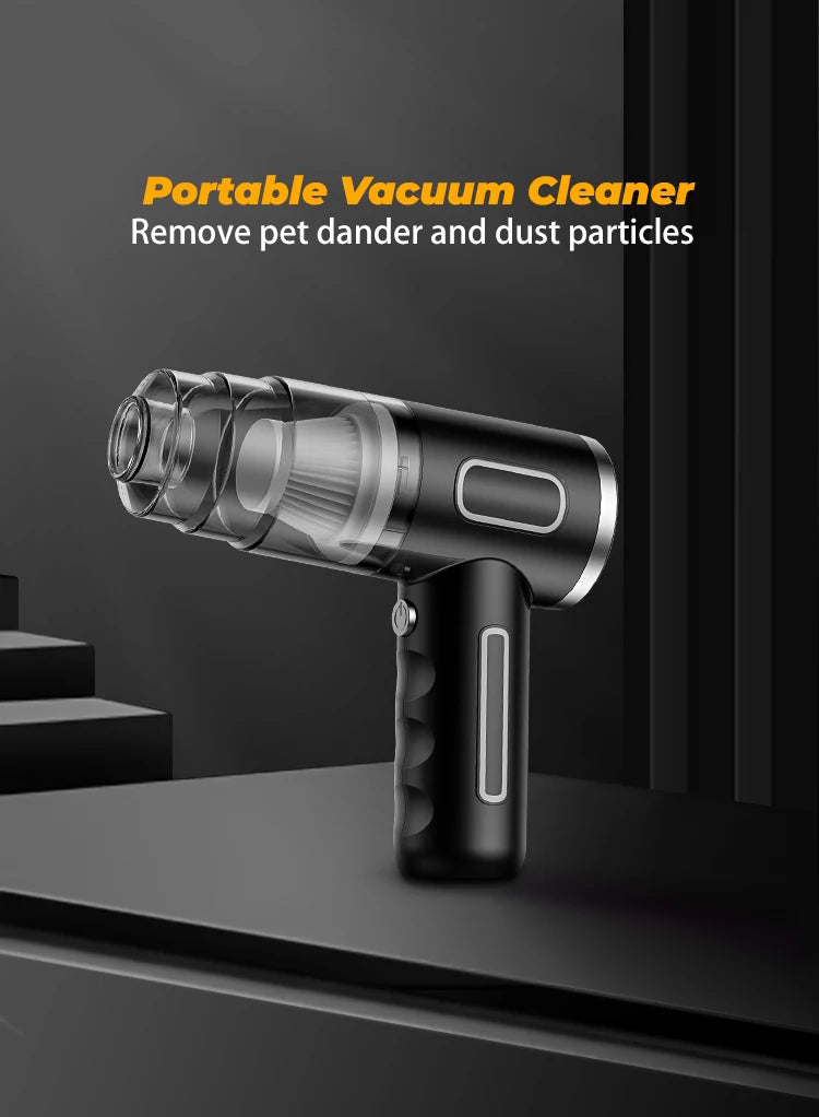 Portable Powerful Wireless Vacuum Mini Cleaning Machine