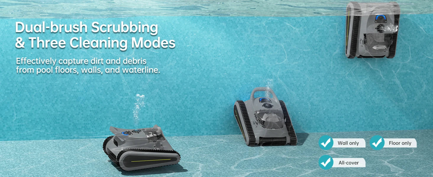 Cordless Robotic Cleaner, Inground Pools, Vacuum