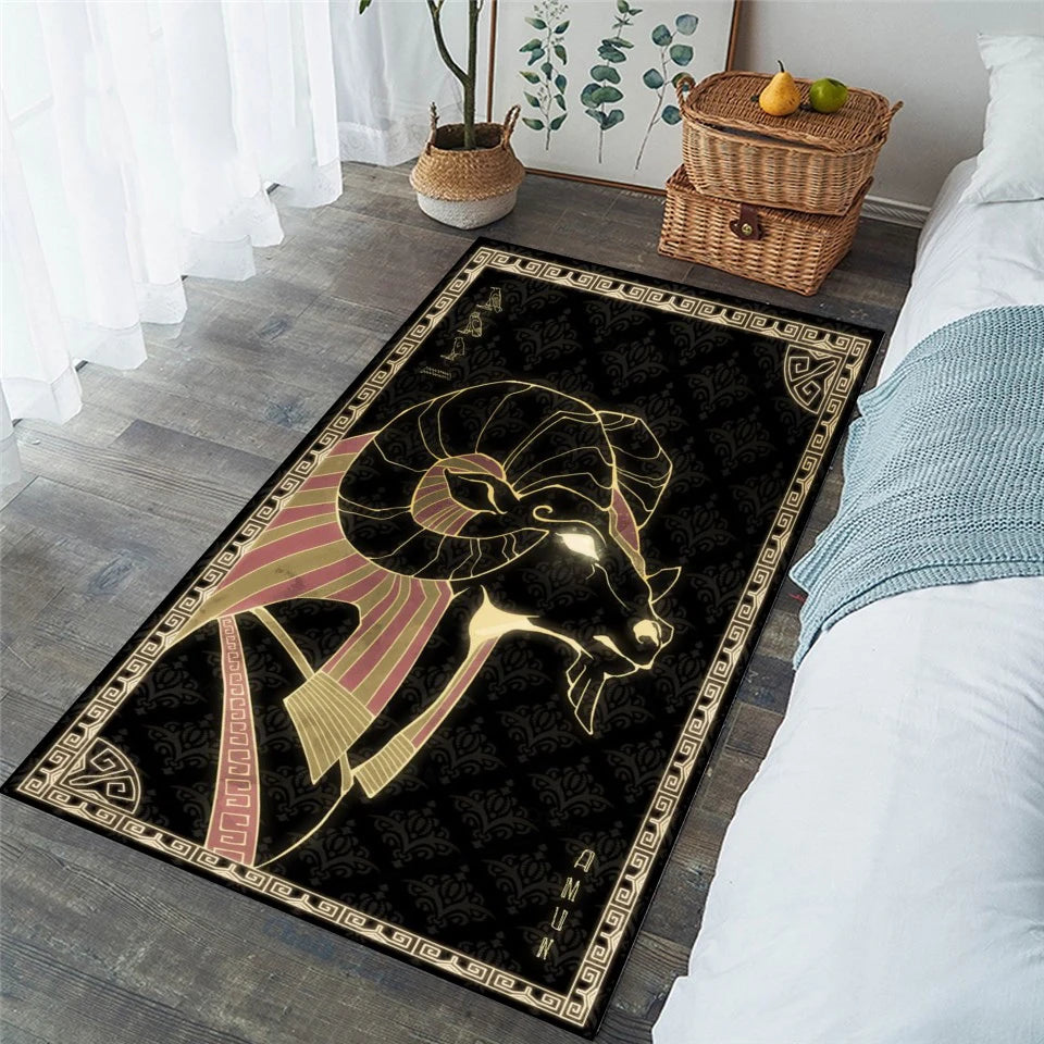 Egyptian Gods, rugs for living room, bedroom