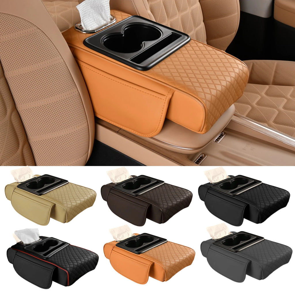 Armrest Heightening Cushion, Cup Holder Tissue Box