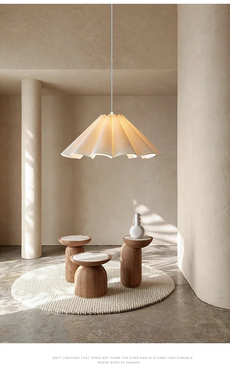 Fabric Led Chandelier Pendant Lamp, Adjustable Cord