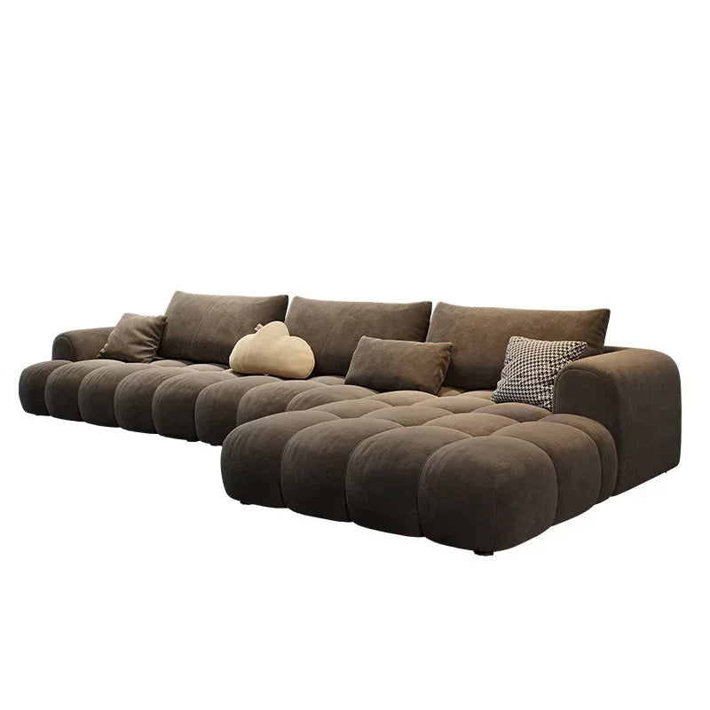 Brown Floor Recliner Sofa Bed