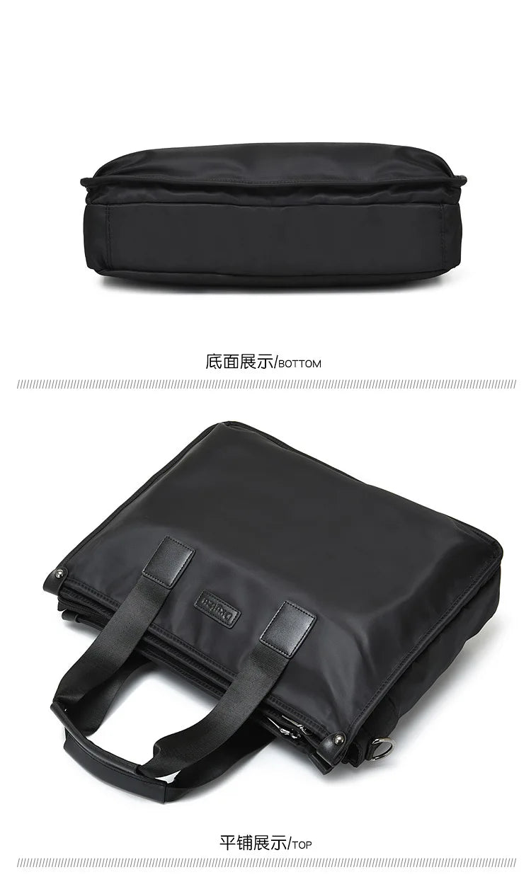 Business Briefcase Polyester Laptop Crossbody Bag
