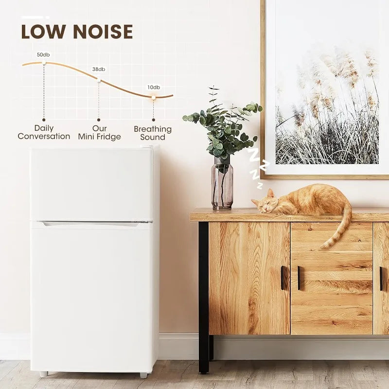 3.55 Cu.Ft Mini Fridge with Freezer