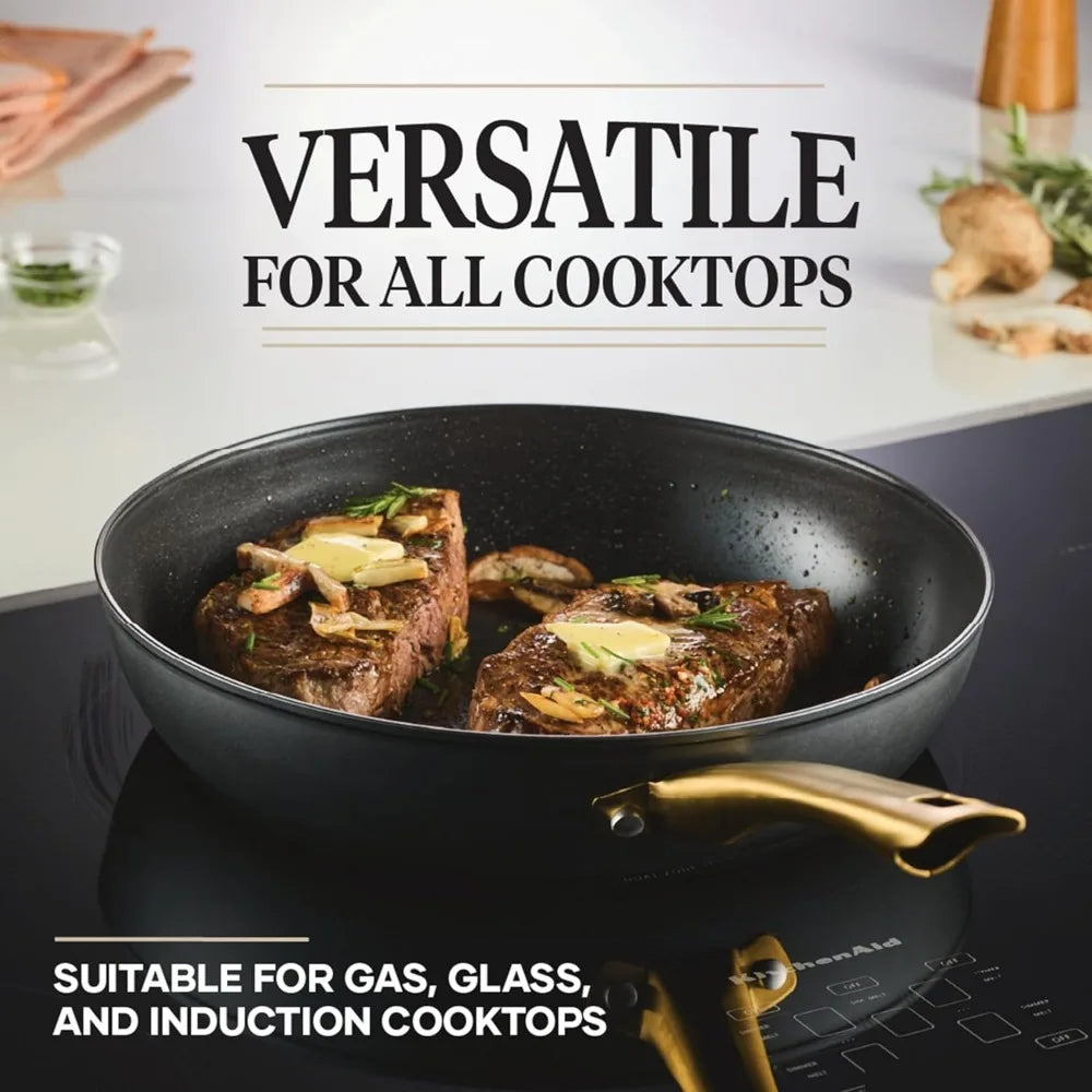 Farberware Forged Nonstick Cookware Set with Lids