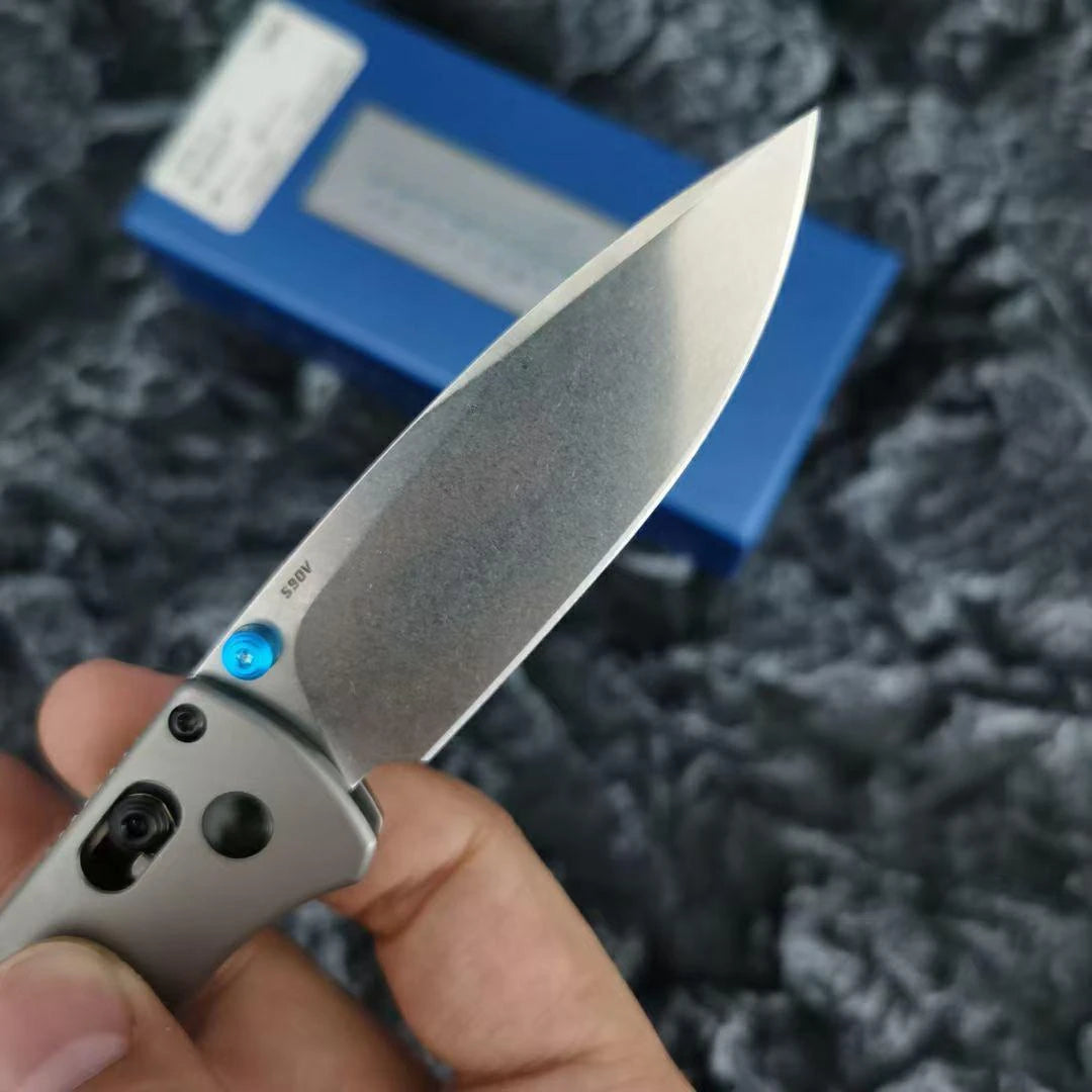 Titanium Alloy Handle DIY Hunting Folding Knives