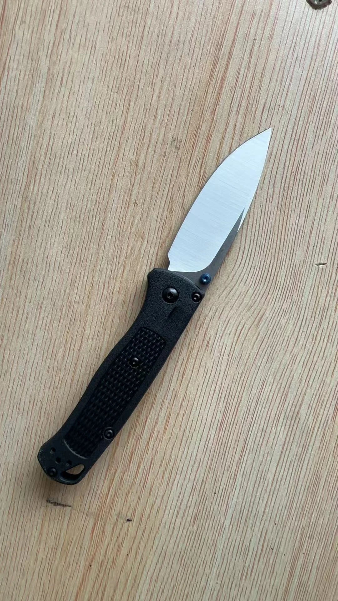 Folding Pocket Knife Black/ White Blade