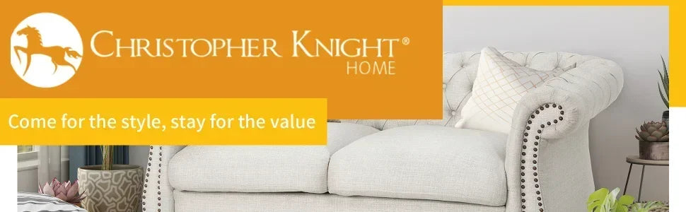 Loveseat Sofa. Beige, Grey, Emerald, Blackberry