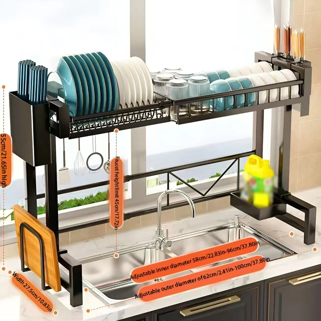 countertop cutlery, kitchen sink Drainage rack