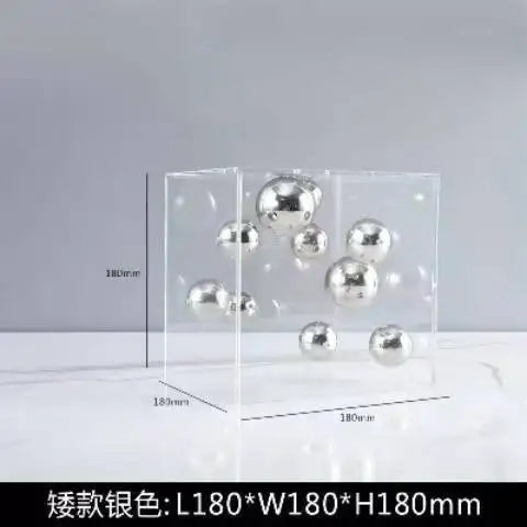 Acrylic Cover Sphere Decoration, Living Room Home Decor