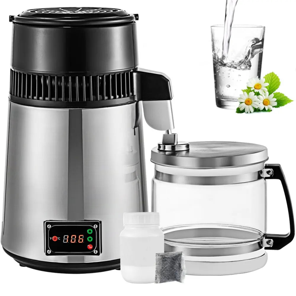 750W Adjustable Temperature Water Distiller 4L